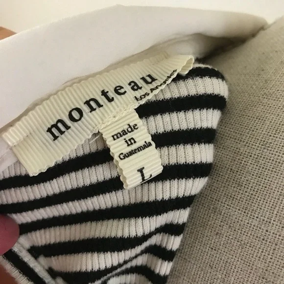 🎊SALE🎊Monteau  Stripped Black White Dress - Picture 4 of 5